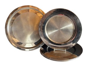 M - IKEA Serving Platter & Six Crate and  Barrel Charger Plates