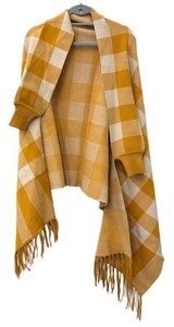 JL - New Plaid Fringed Wrap Shawl