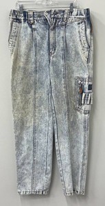 BM - Vintage 1980s Cotler Blues Alley Acid Washed Cargo Jeans - Size 36