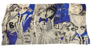 BD - Memoire Imprimee Illustrated Modal & Cashmere Scarf