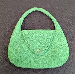 Vintage Zilla Green Textured Handbag  Vintage Zilla Sponge Handbag