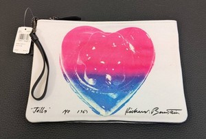 Designer Wristlet - Coach X Richard Bernstein Jello Heart Pouch 30