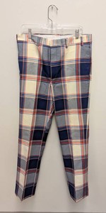 Vintage Mens Plaid Pants - 34-Inch Waist