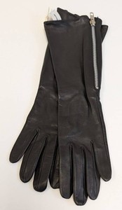 Leather Gloves - Jodi Arden Black Size 6.5 Style 094