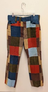 Vintage Mens Patchwork Pants - 36in Waist