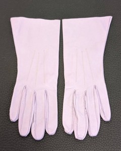 Leather Gloves - Pale Lavender Pair Size 6.5