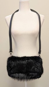 Fur Purse - Co Black Shoulder Bag 10 X 7