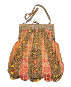 Beaded Purse - Ornate Frame, Chain Handle