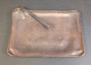 vintage Coach leather Portfolio Clutch  Wristlet