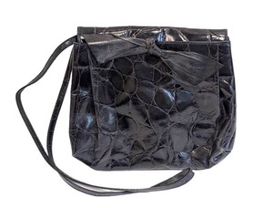 Vintage Leather Purse - Furla Black Shoulder Bag