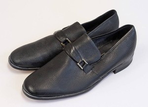 Mens Vintage Dress Shoes - Florsheim Sutton 2116 Black Slip-On Size 11
