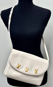 BD - Vintage Shoulder Bag - Paloma Picasso White Leather Gold-Tone X