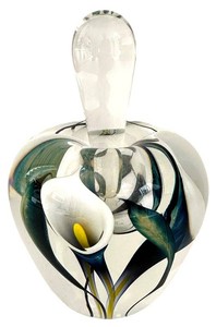 Perfume Bottle - Scott Bayless Calla Lily Art Glass