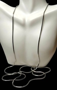 Gorgeous White Gold Necklace - 14K Snake Chain 40 Inch