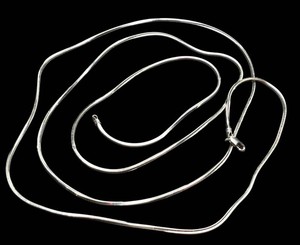 Gorgeous! White Gold Necklace - 14K Snake Chain 40 Inch