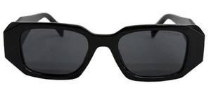 Rectangular Sunglasses - Prada Symbole 1AB-550 Black