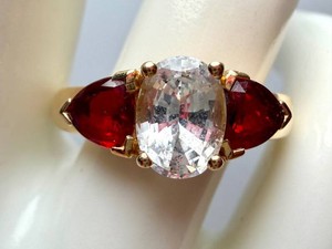 Quartz Ring - 14K Gold Setting Size 7.75