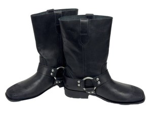 Biker Boots - Coach Tara Black Leather Harness C5064 Size 7B