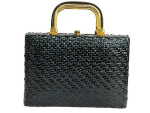 Vintage Rodo Raffia Top Handle Handbag  Purse