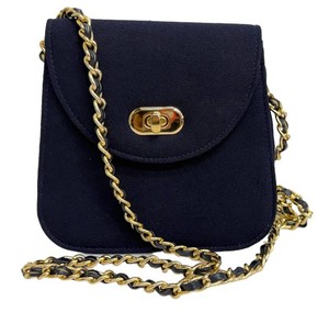 Vintage Handbag - Jaeger Navy Shoulder Bag