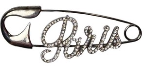 Designer Brooch - Sonia Rykiel Paris Crystal Safety Pin