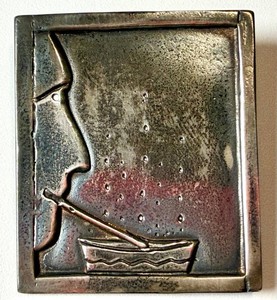 Sterling Silver Brooch Pin - Artisan Crafted
