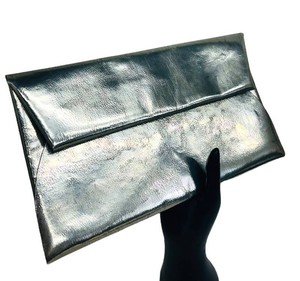 Clutch Purse - Maison Margiela Silver Metallic 12in