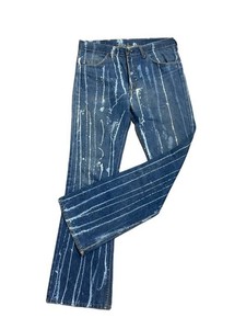 Mens Vintage Paint-Splatter Jeans - 34 Waist