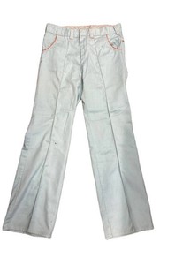 Dress Pants - Light Blue Orange Stitching Waist 36