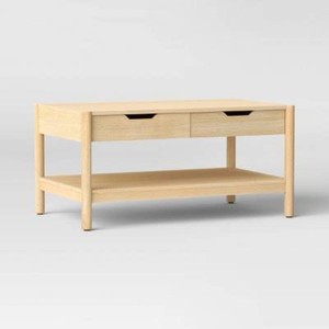 Scandi Coffee Tables Table With Drawers Natural - Room Essentials