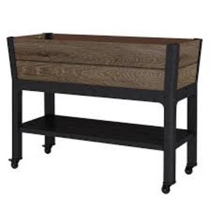 Keter Signature 29 Gallon Rolling Raised Garden Bed with Self Watering