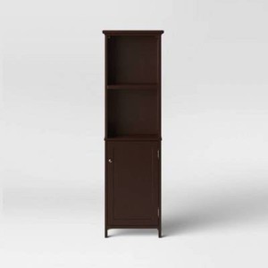 Wood Linen Tower Espresso - Threshold