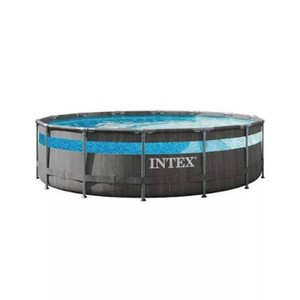 Intex 14 x 42 Clearview Prism Frame Above Ground Pool - Graywood Print