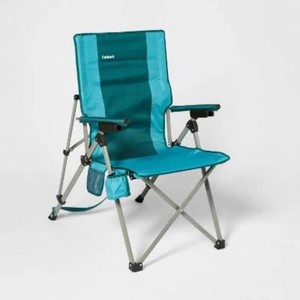 3 Position Tension Recliner Outdoor Portable Camp Chair Green - Embark High Backs, Steel Frame