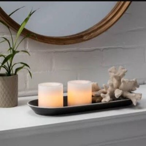 Threshold LED Pillar Candles Remote Control Set Of 2 Home Decor