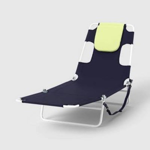 Folding Beach Tanning Chair Navy - Room Essentials
