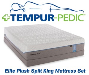 TempurPedic TEMPUR-Cloud Elite Ultra Plush Split King Mattress - MSRP $4,699.00 - No Reserve