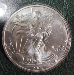 2003 American Silver Eagle $1  99.9% Fine Silver, 1 Troy Oz