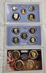 2010 U.S. Mint Proof Set  14-Coin San Francisco Set with Presidential Dollars & America the Beautiful Quarters, Original Packaging & COA