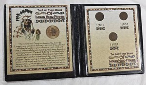 1907, 1908 & 1909 Indian Head Cent Collection  Final 3 Years of Issue