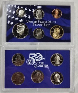 2004 U.S. Mint Proof Set  11 Coins with 5 State Quarters, 2 Westward Journey Nickels & COA