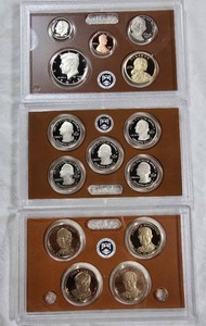 2015 U.S. Mint Proof Set  14 Coins, 5 America the Beautiful Quarters, 4 Presidential Dollars & COA
