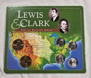 Littleton Lewis & Clark Coin Set  2000 Sacagawea Dollars & 2003-2004 Jefferson Nickels