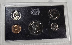 1971-S U.S. Mint Proof Set  5-Coin Kennedy Half, Washington Quarter, Roosevelt Dime, Jefferson Nickel & Lincoln Cent  Original Blue Box