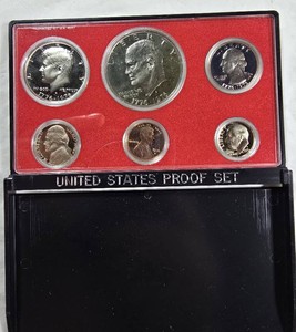 1976-S U.S. Mint Bicentennial Proof Set  6-Coin Eisenhower Dollar, Kennedy Half, Washington Quarter & More  Original Case