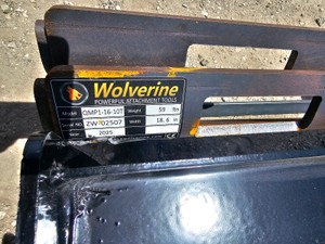 2026 - Unused - WOLVERINE - ECOTRIC 38 Thick Quick Tach Cut Out Mount Plate - QMP1-16-10T