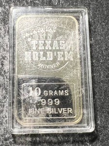 10 GRAMS .999 FINE SILVER BAR IN AIRTITE