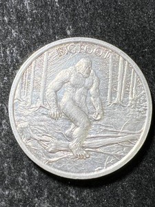 1 TROY OZ .999 FINE SILVER BIGFOOT ROUND