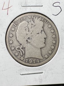 1914-S US BARBER HALF DOLLAR