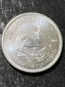 2022 S. AFRICAN KRUGERRAND 1 TROY OZ .999 FINE SILVER